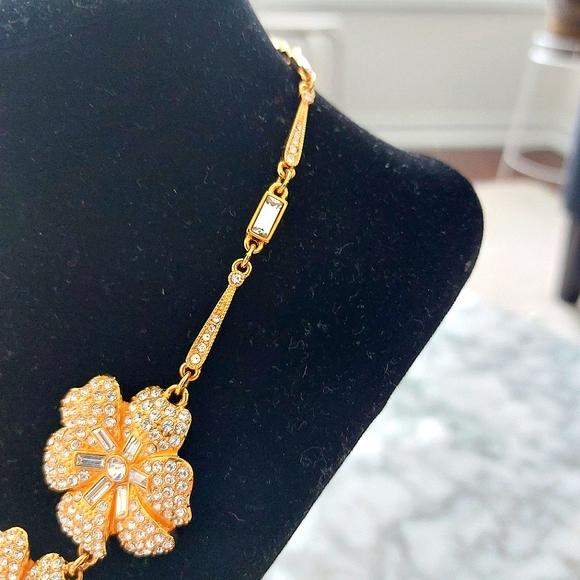 Kate Spade crystal Pave Posey statement necklace - Picture 6 of 9